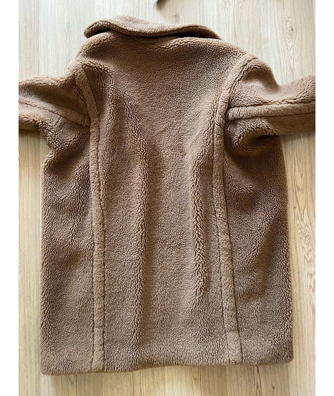 MAX MARA Бежевая шерстяная шуба, фото 2