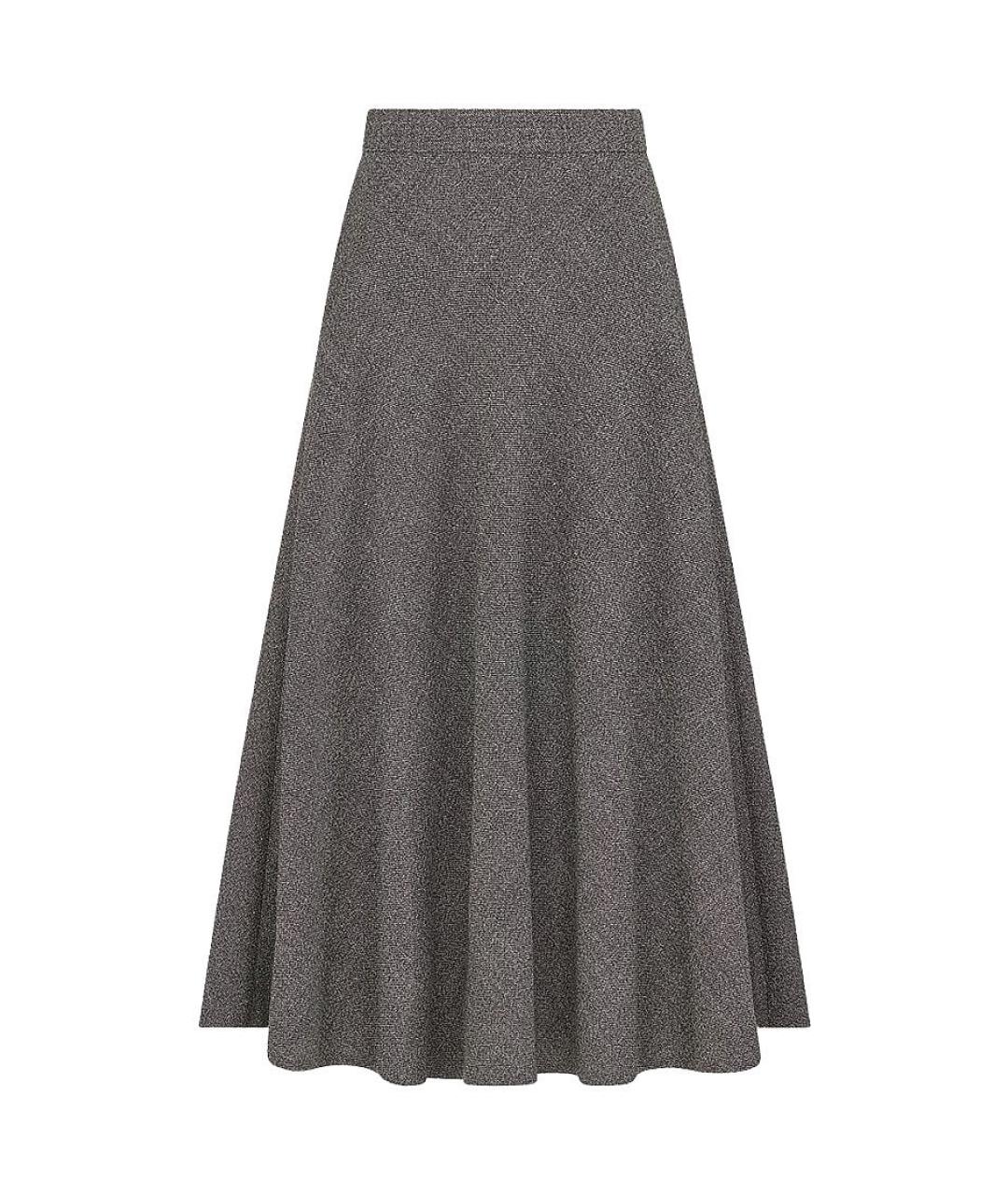 CHRISTIAN DIOR Серый шерстяной костюм с юбками, фото 2