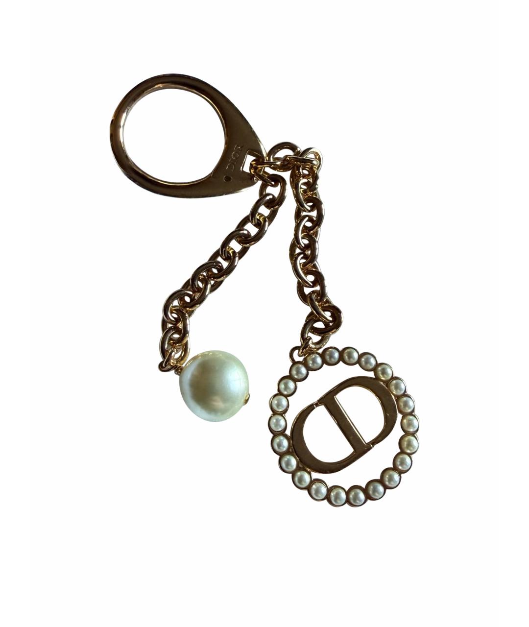 CHRISTIAN DIOR Золотой брелок, фото 1