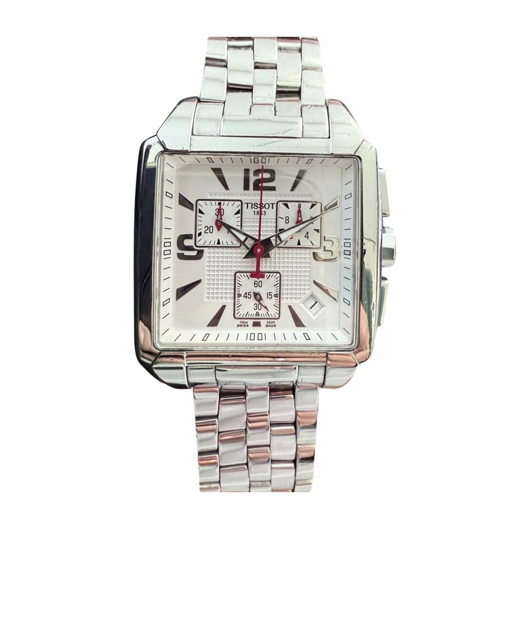 TISSOT Белые стальные часы, фото 1
