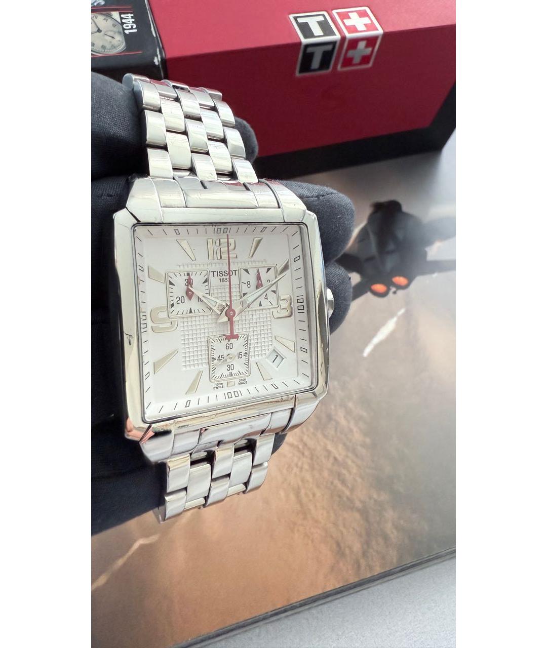 TISSOT Белые стальные часы, фото 3