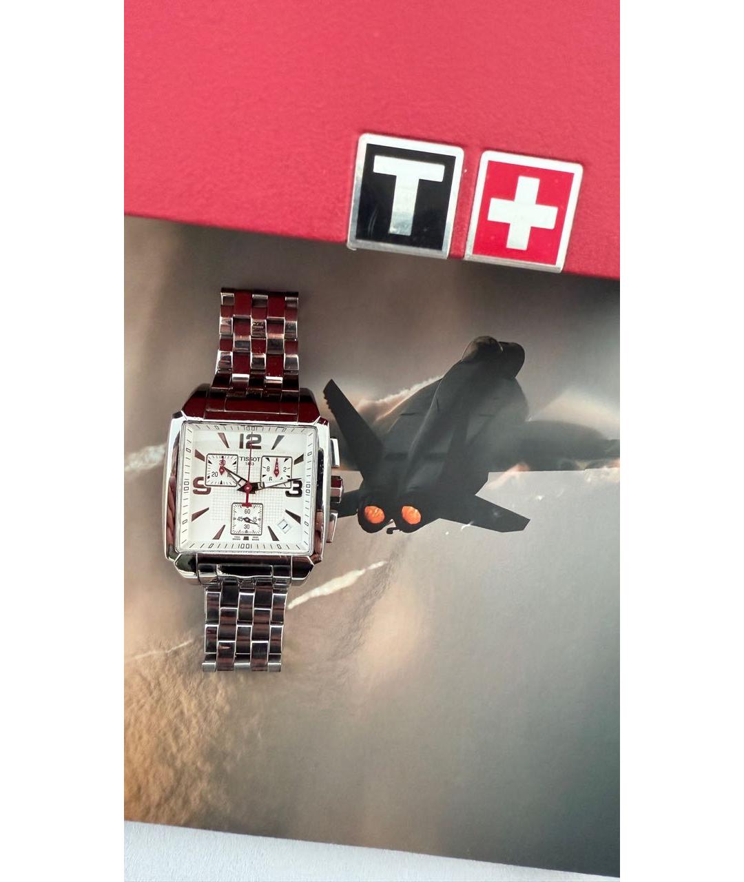 TISSOT Белые стальные часы, фото 6