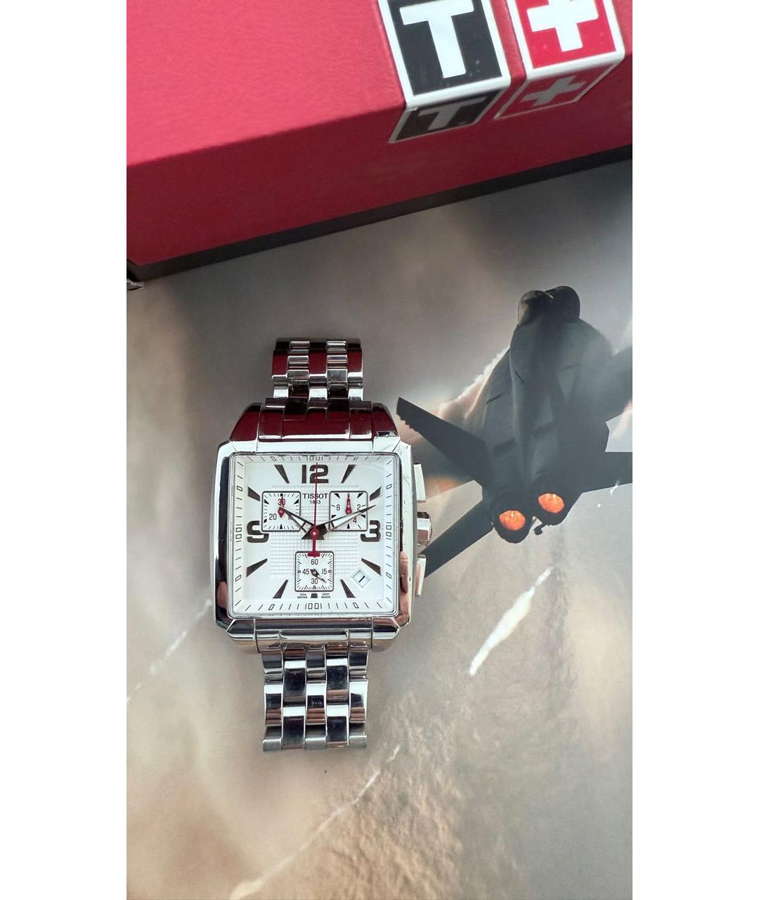TISSOT Белые стальные часы, фото 4