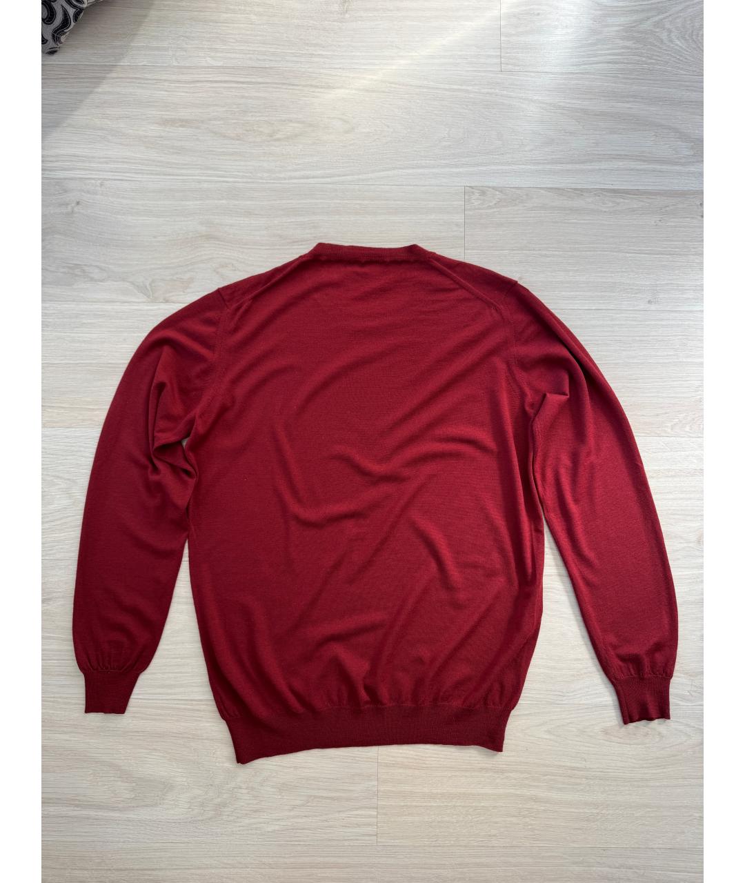 GUCCI Бордовый кашемировый джемпер / свитер, фото 2