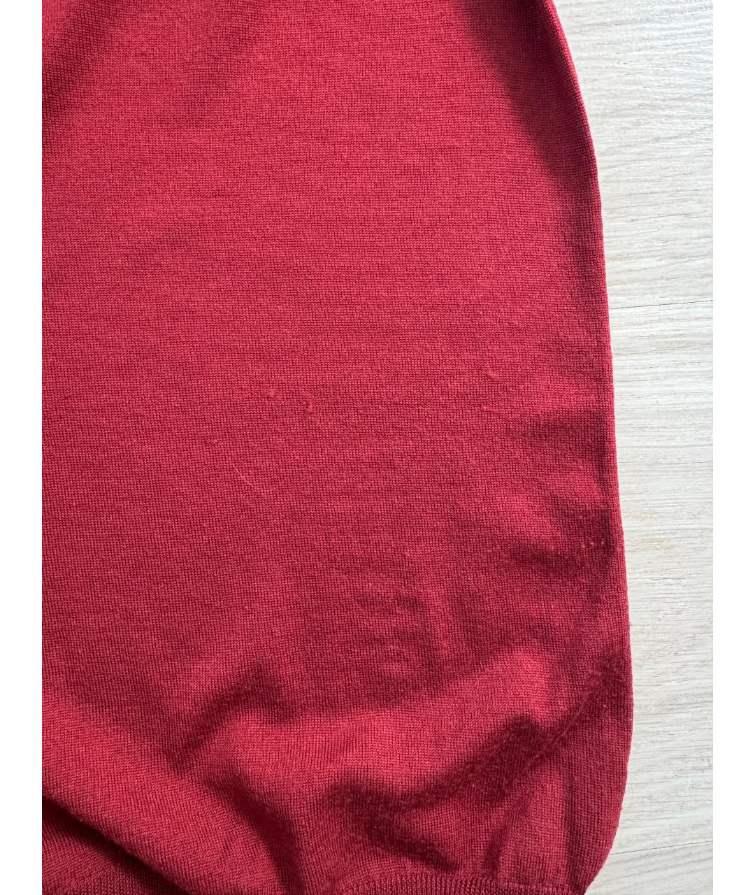 GUCCI Бордовый кашемировый джемпер / свитер, фото 3