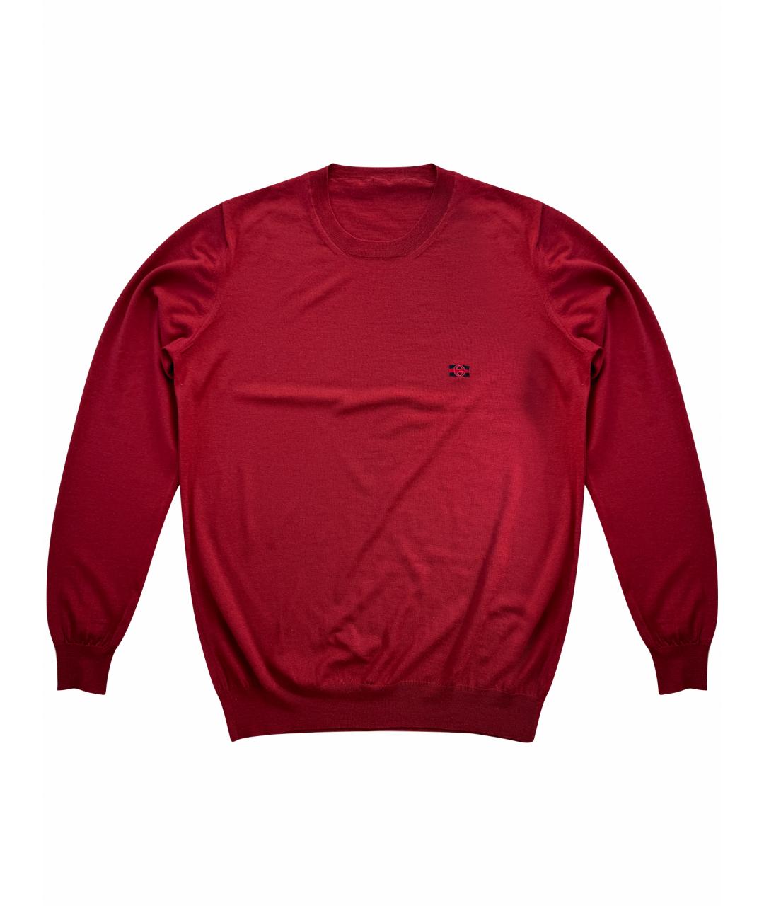 GUCCI Бордовый кашемировый джемпер / свитер, фото 1