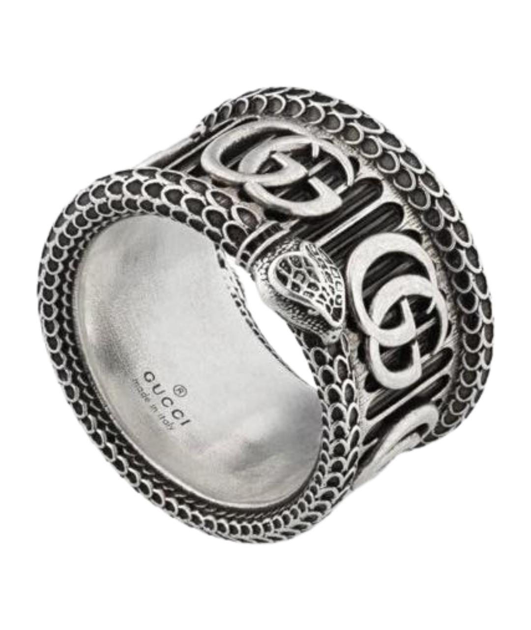 GUCCI Серебряное серебряное кольцо, фото 1