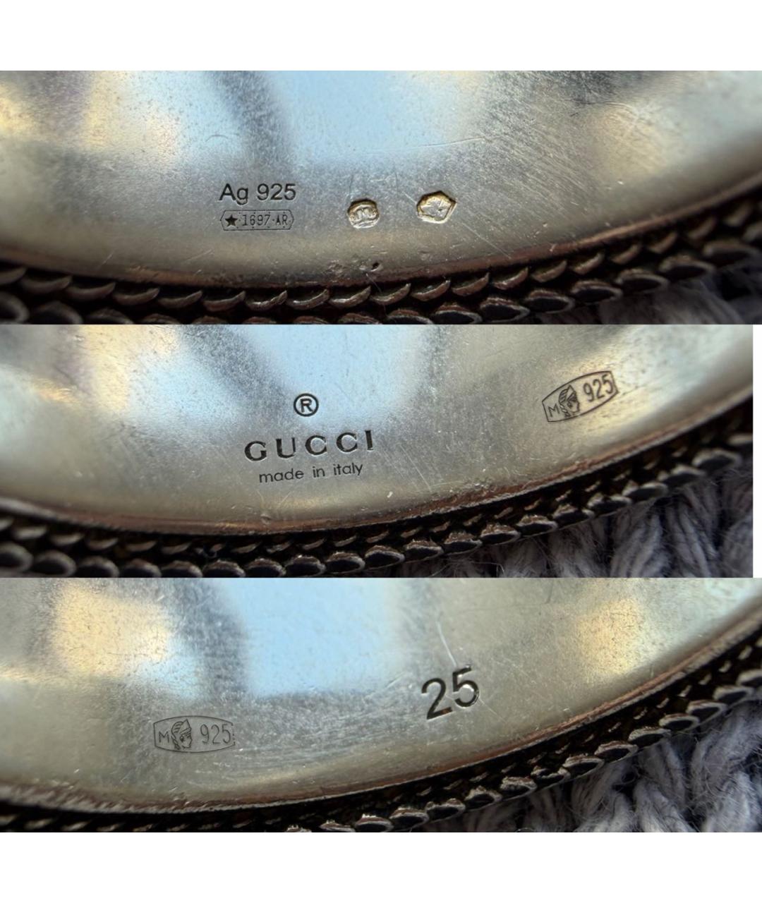 GUCCI Серебряное серебряное кольцо, фото 7