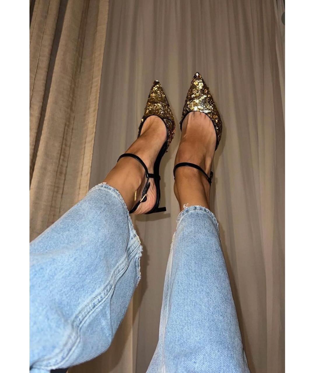 CELINE Черные кожаные туфли, фото 5