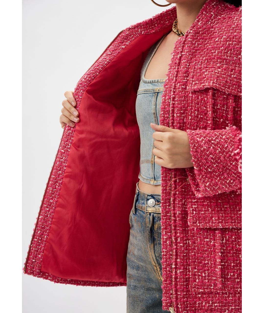 PATRIZIA PEPE Розовое хлопковое пальто, фото 3