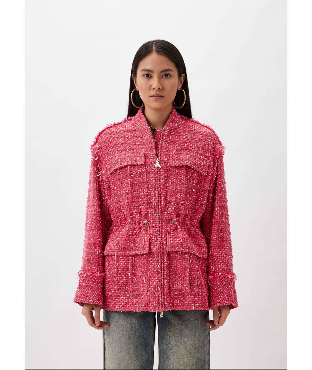 PATRIZIA PEPE Розовое хлопковое пальто, фото 6