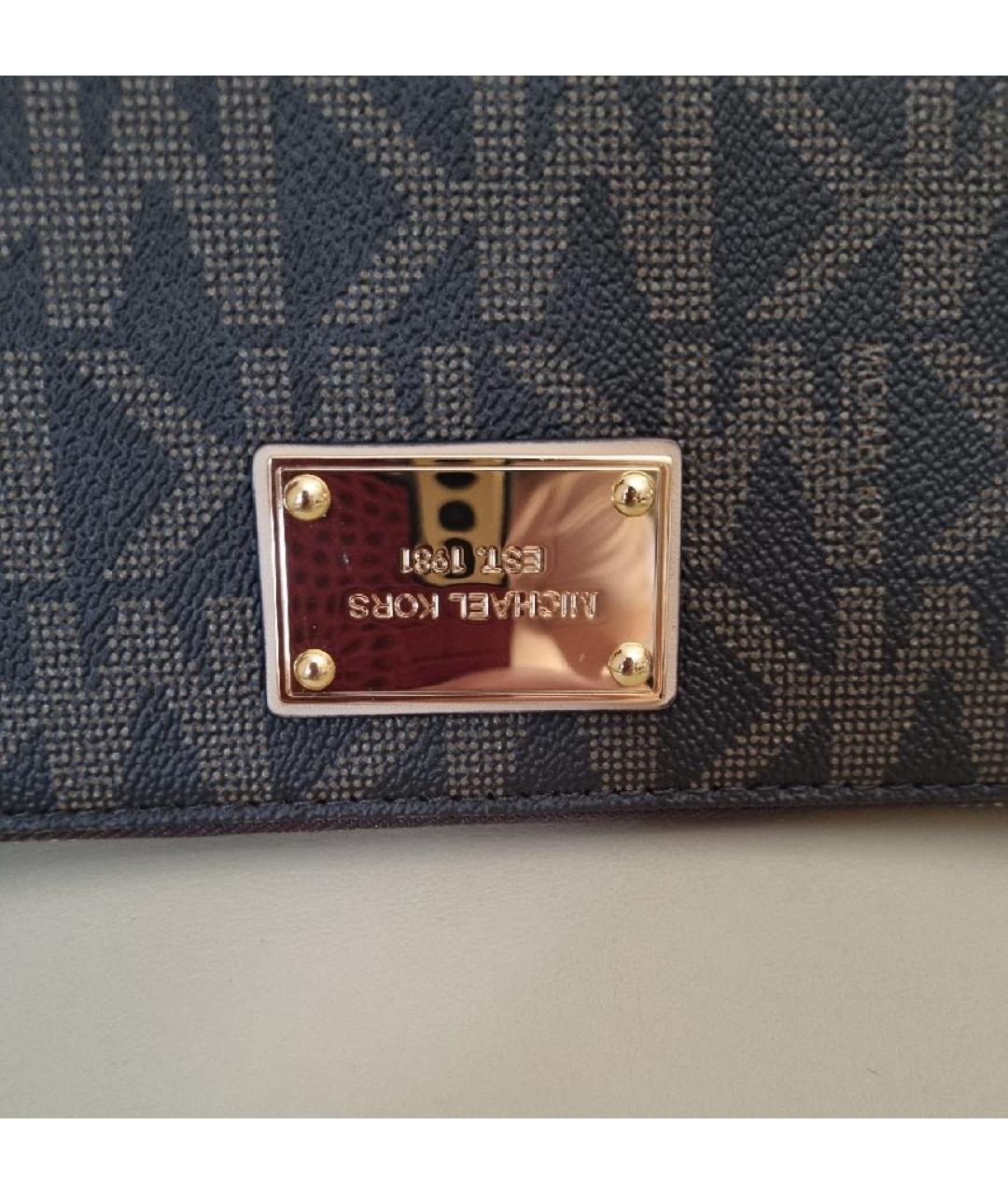 MICHAEL KORS Коричневый кожаный кошелек, фото 7