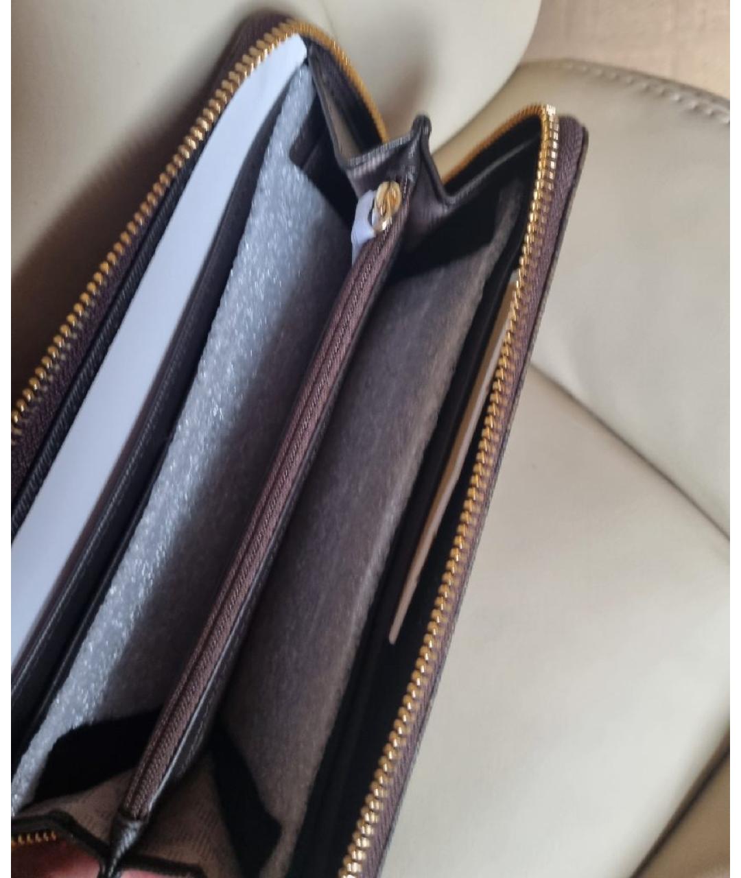 MICHAEL KORS Коричневый кожаный кошелек, фото 4