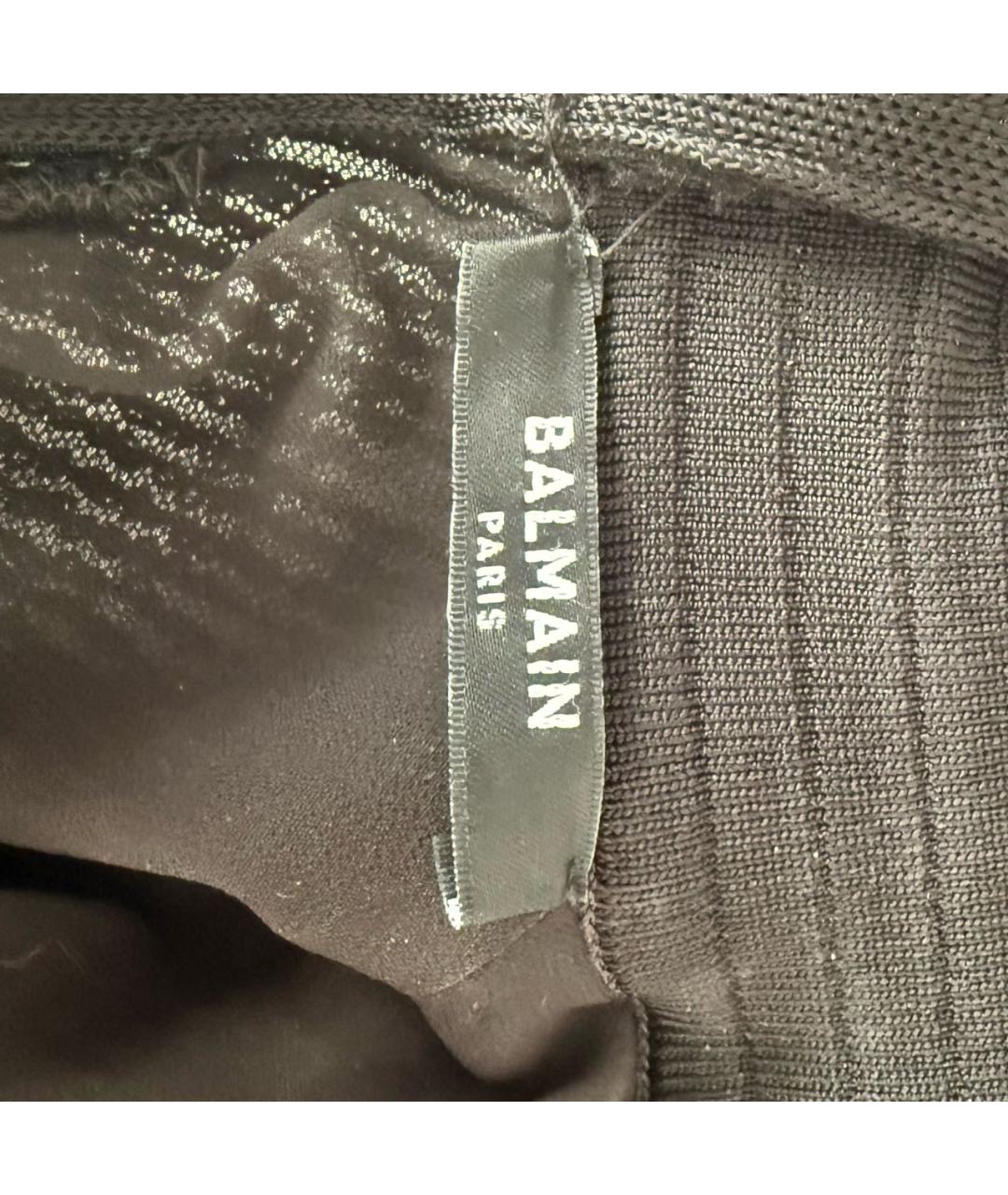 BALMAIN Зеленые полиэстеровое коктейльное платье, фото 5