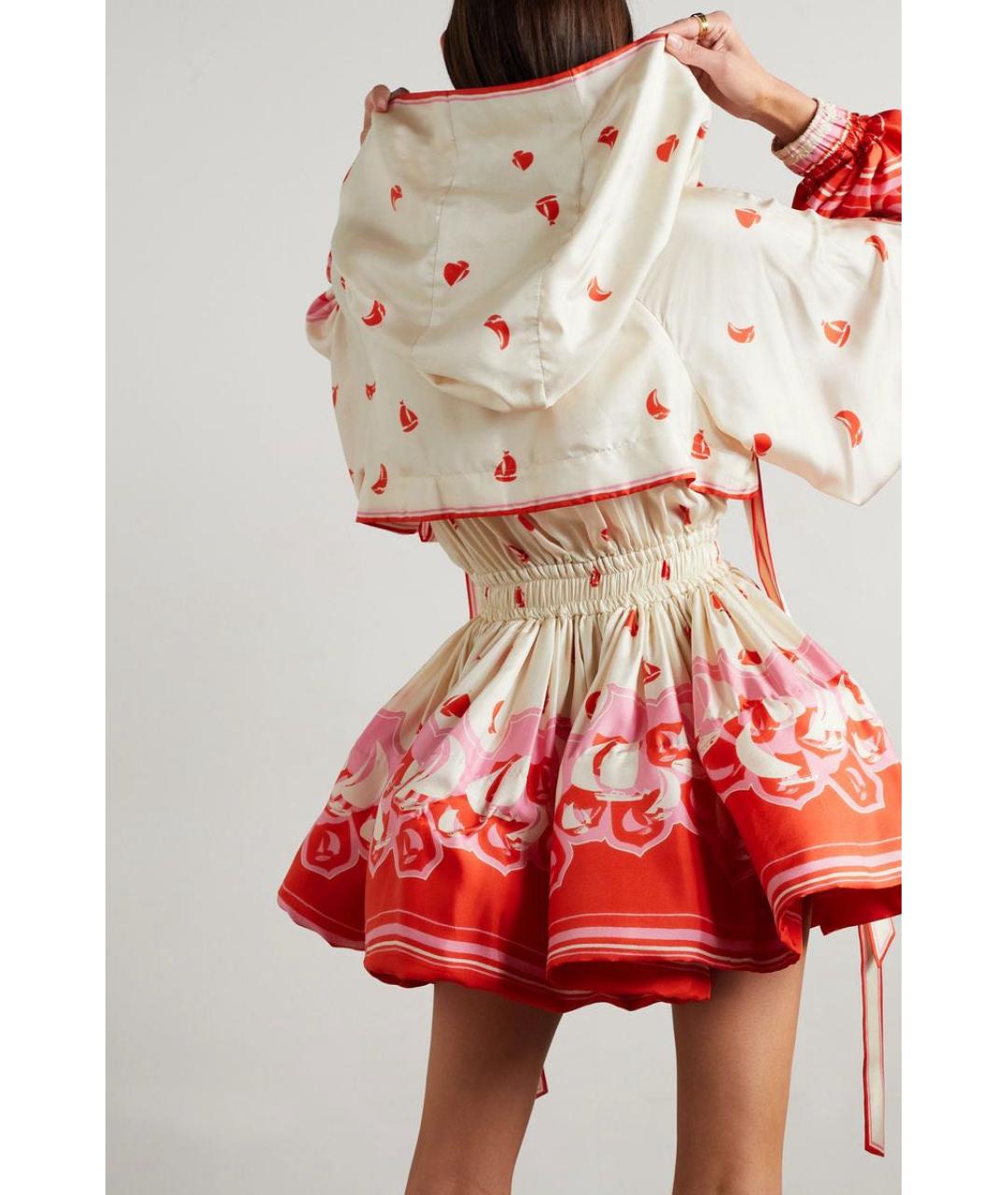 ZIMMERMANN Мульти шелковое коктейльное платье, фото 2