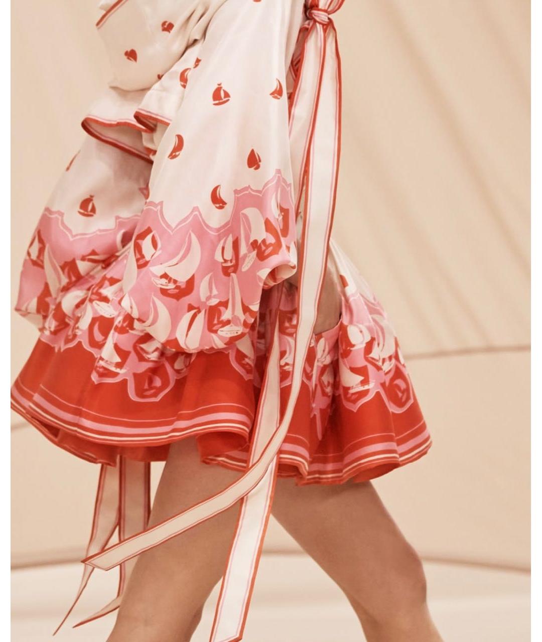 ZIMMERMANN Мульти шелковое коктейльное платье, фото 5