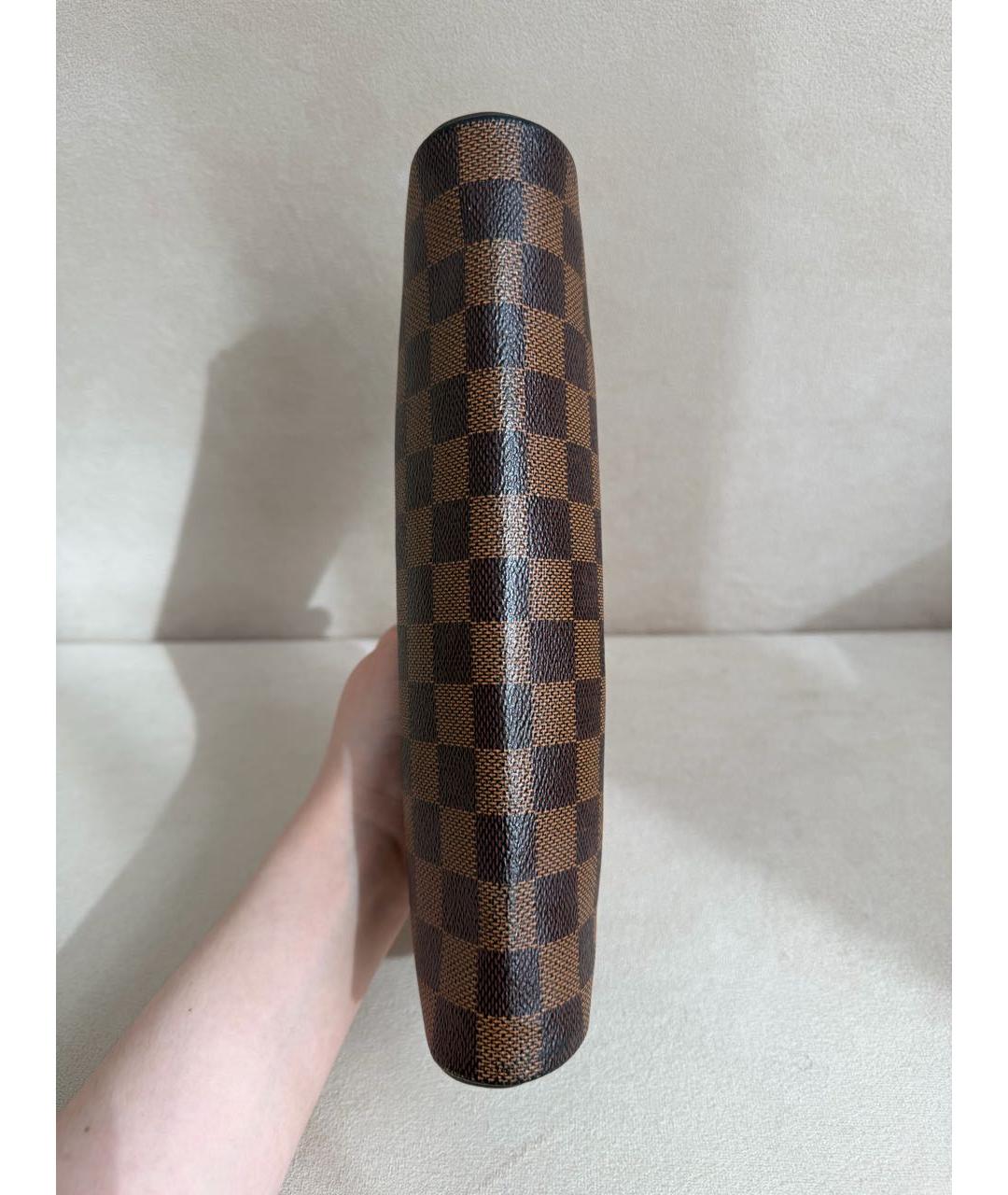 LOUIS VUITTON Коричневая кожаная сумка через плечо, фото 5