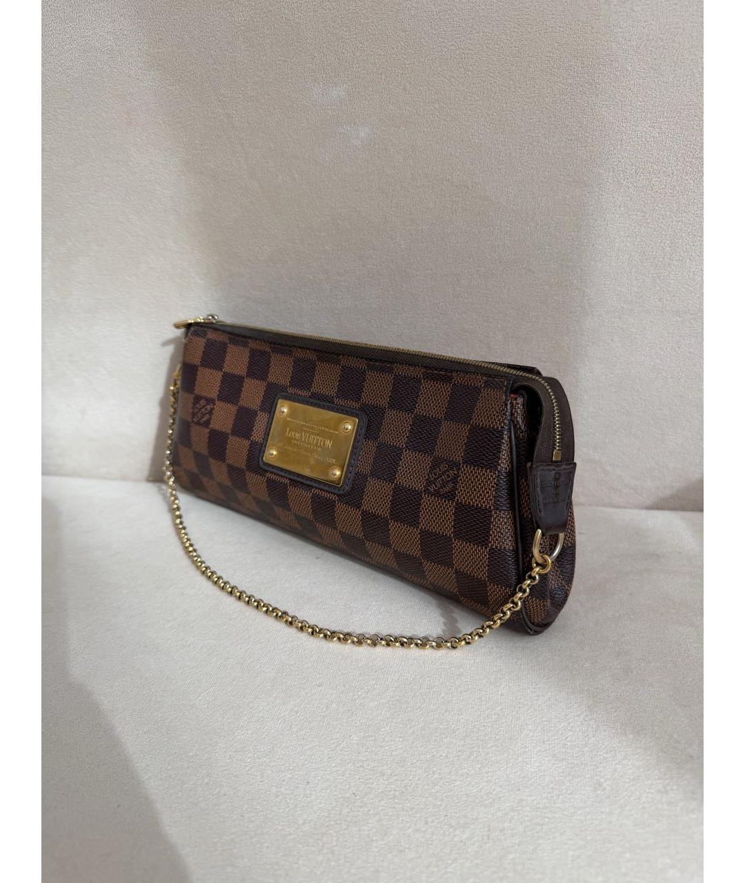 LOUIS VUITTON Коричневая кожаная сумка через плечо, фото 2