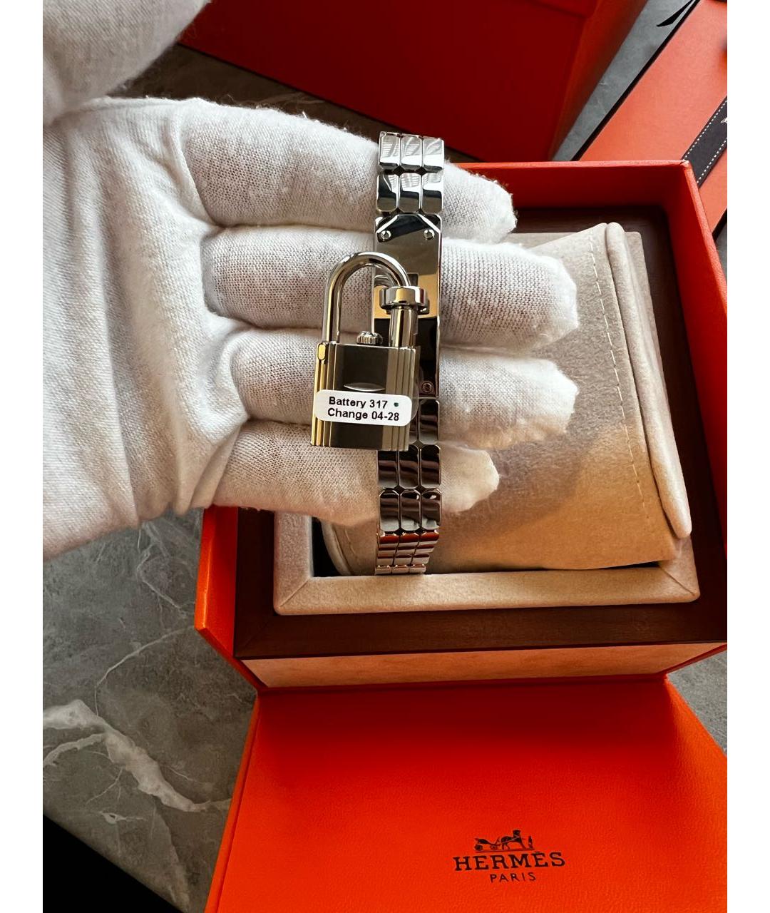 HERMES Серебряные часы, фото 2