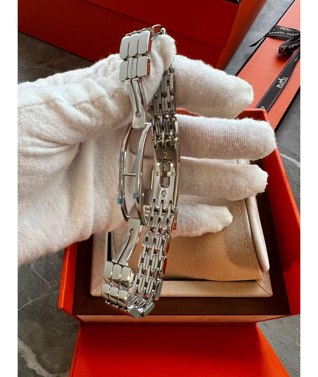 HERMES Серебряные часы, фото 3