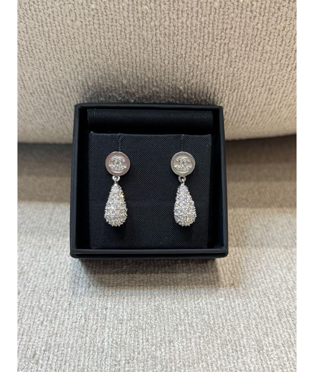 CHANEL Серебряные серьги, фото 3