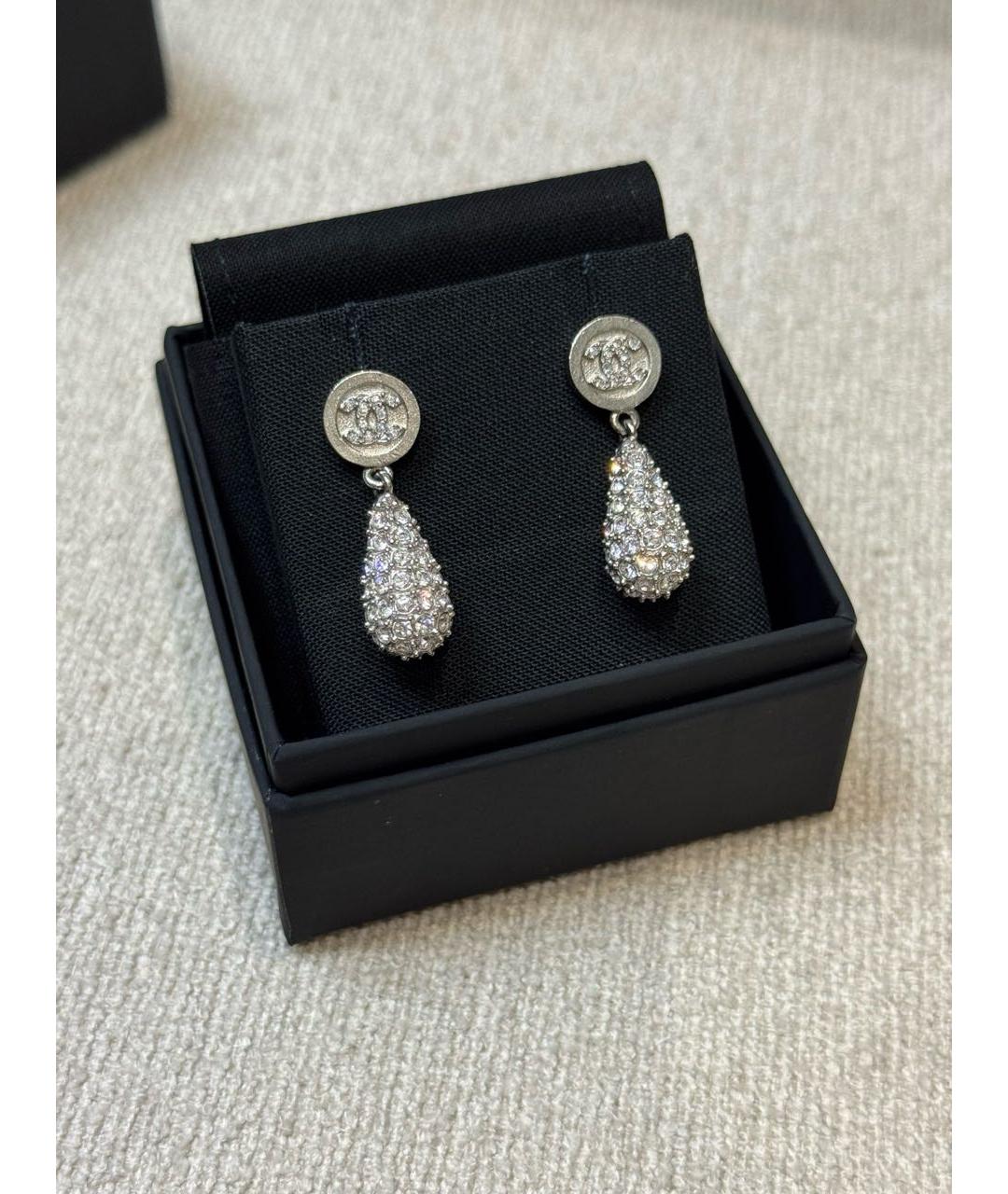 CHANEL Серебряные серьги, фото 2