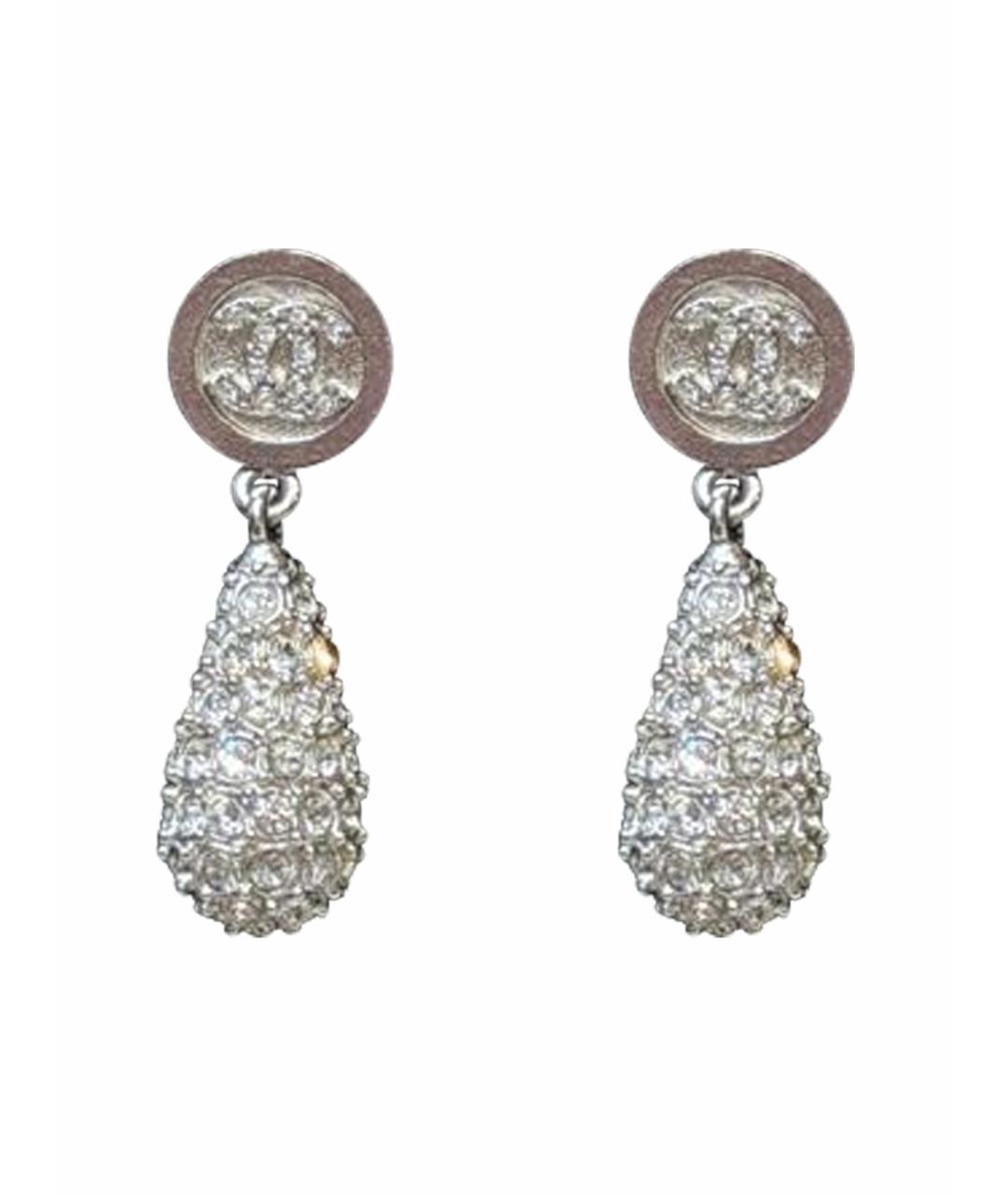 CHANEL Серебряные серьги, фото 1