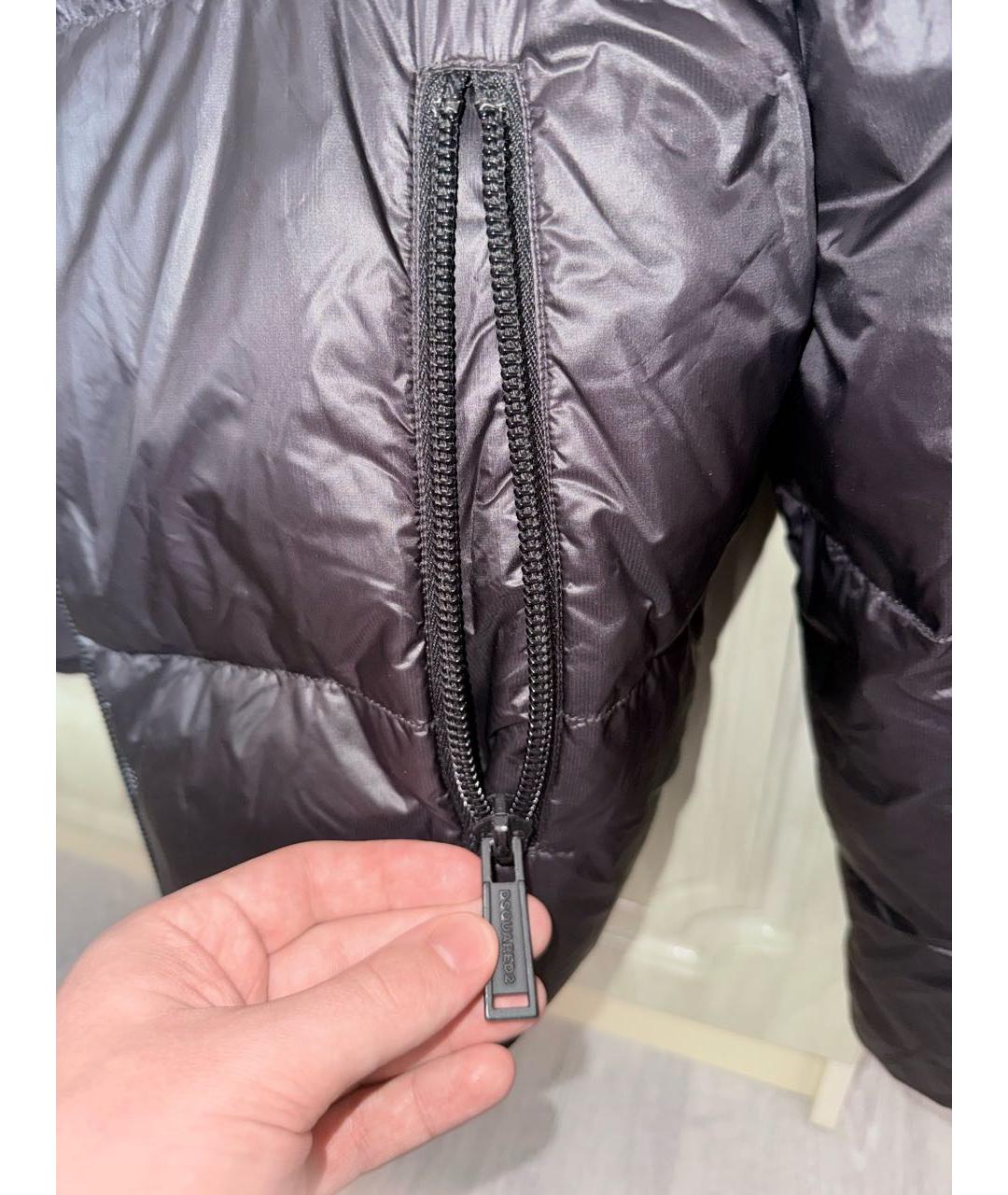 DSQUARED2 Черный полиамидовый пуховик, фото 7