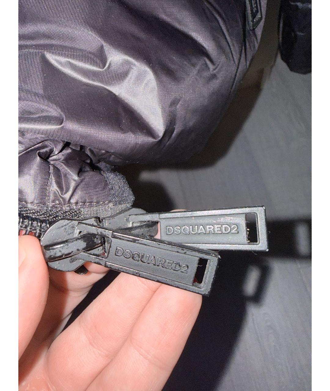 DSQUARED2 Черный полиамидовый пуховик, фото 4