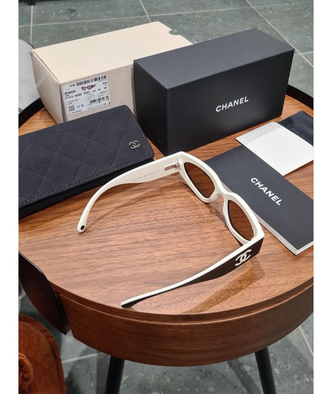 CHANEL Черные пластиковые солнцезащитные очки, фото 6