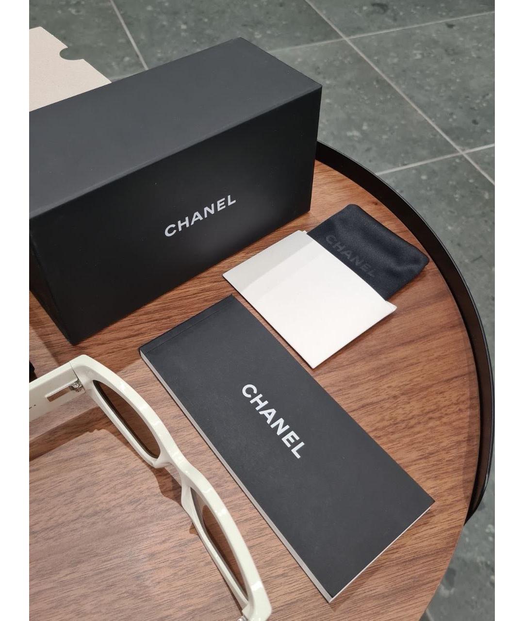 CHANEL Черные пластиковые солнцезащитные очки, фото 5