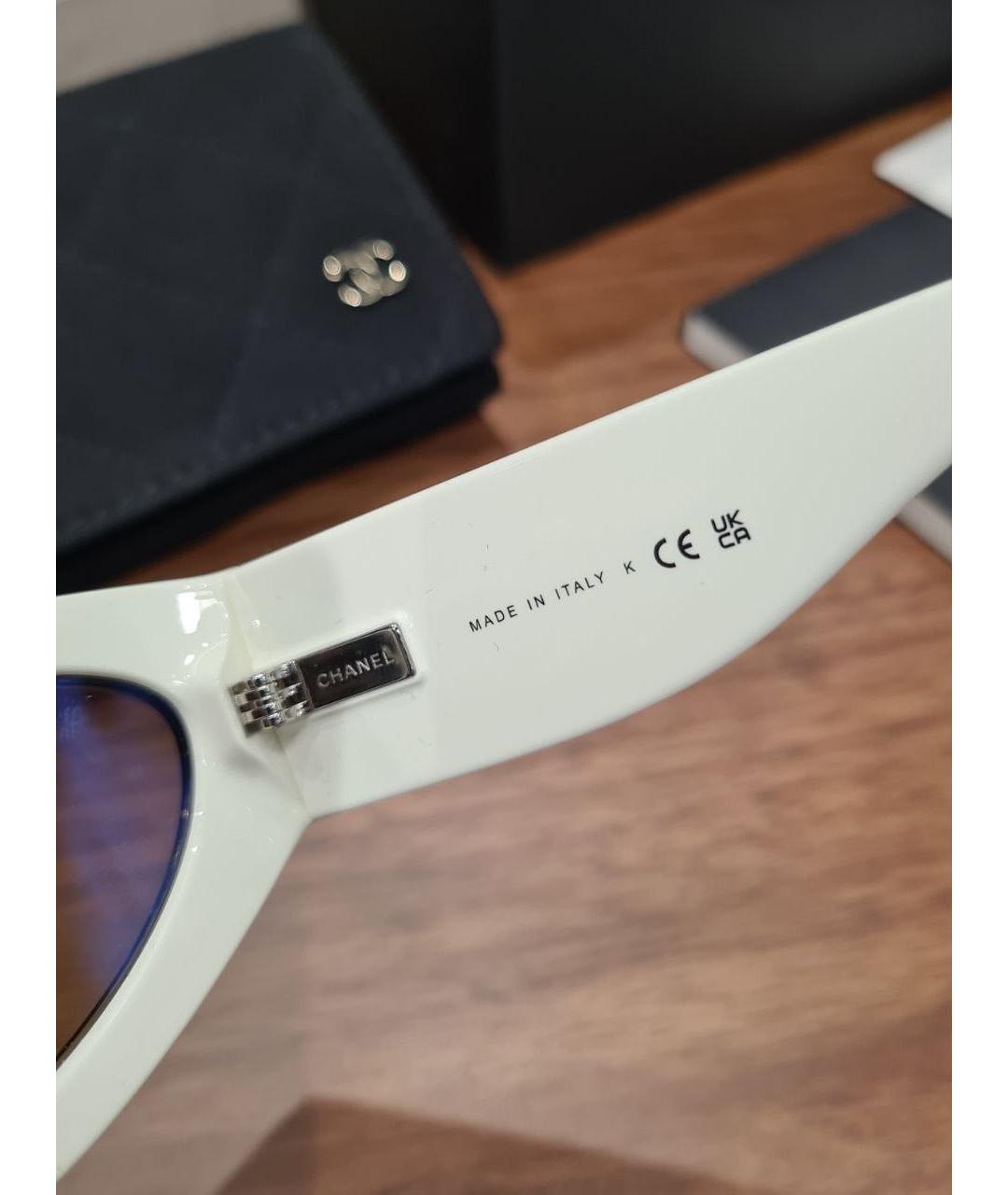 CHANEL Черные пластиковые солнцезащитные очки, фото 8