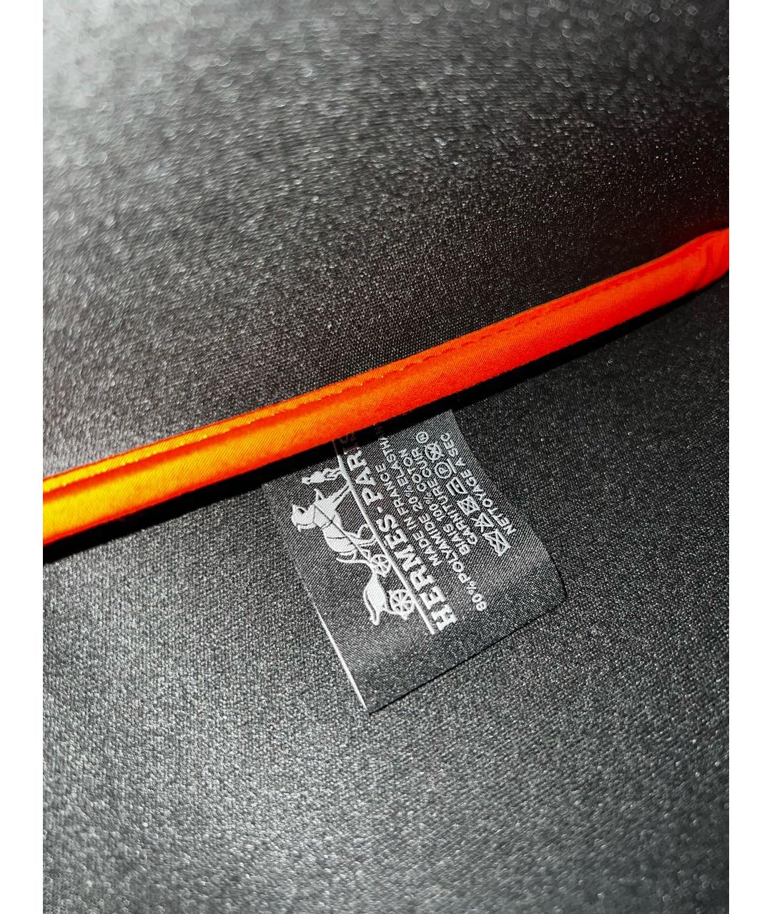 HERMES Оранжевая косметичка, фото 6