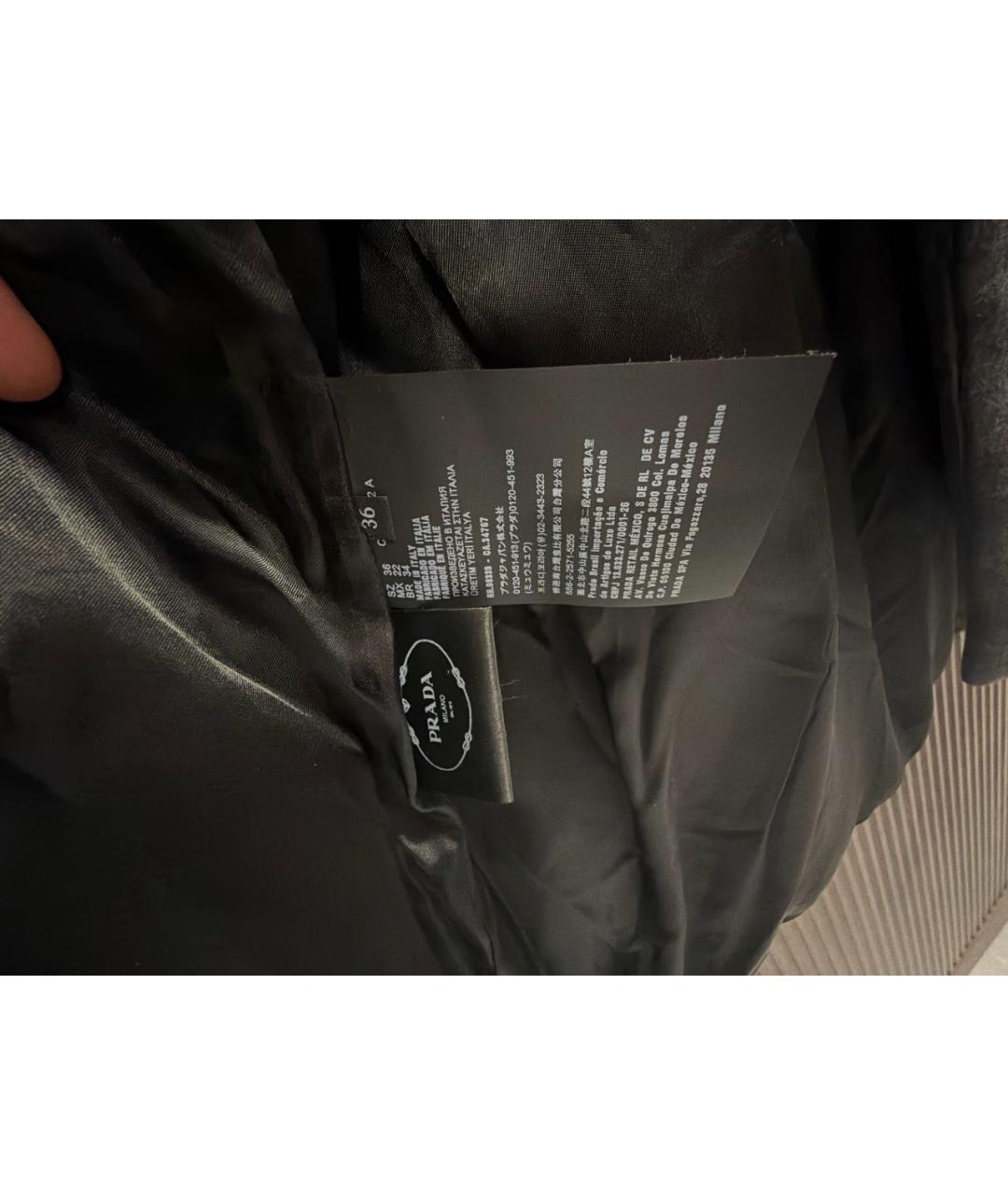 PRADA Серая куртка, фото 5