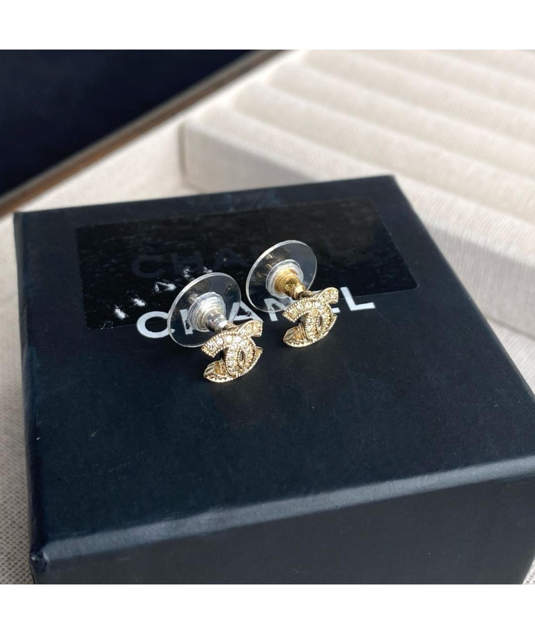 CHANEL Золотые серьги, фото 3