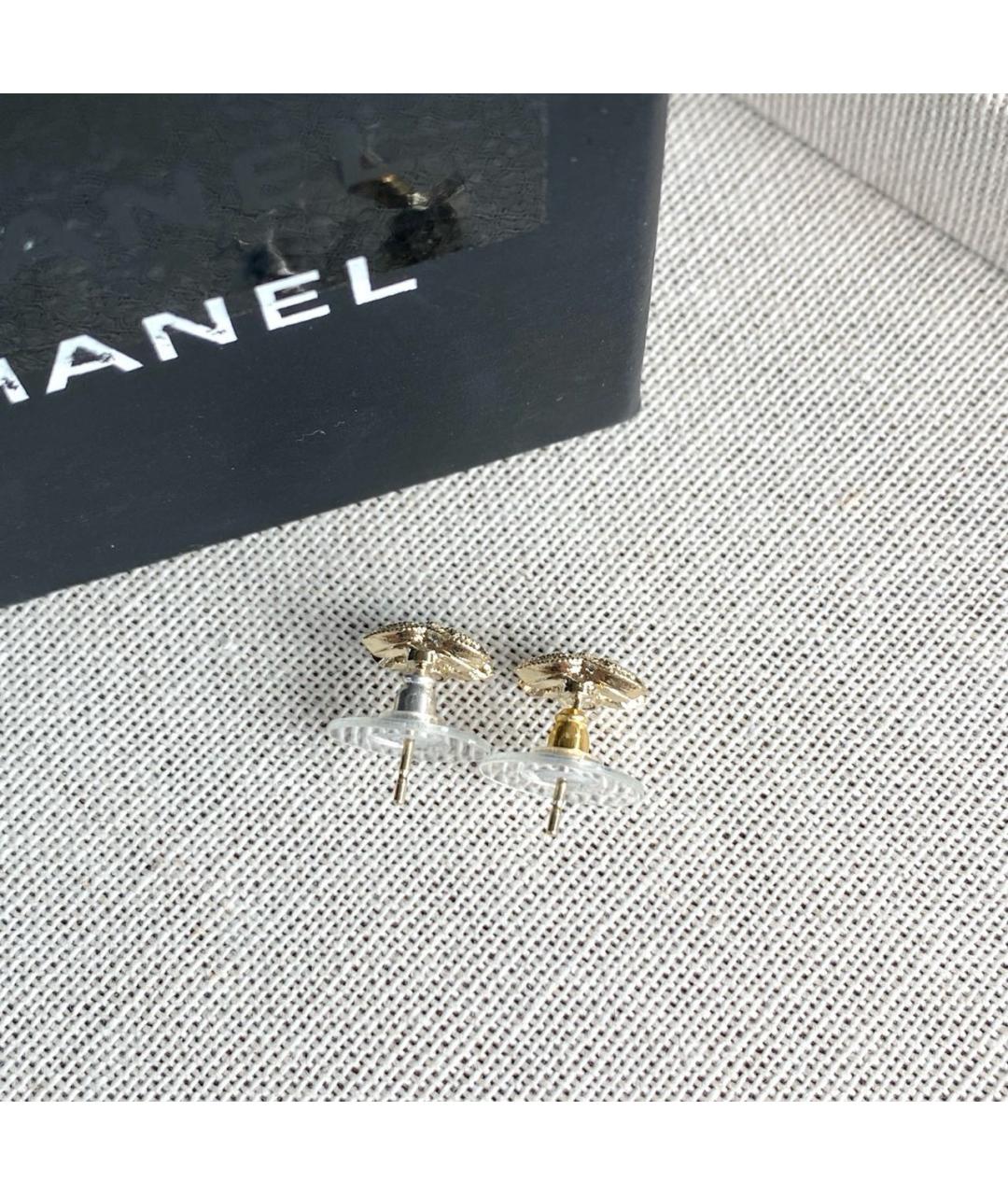 CHANEL Золотые серьги, фото 5