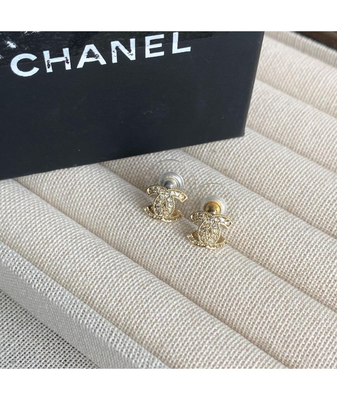CHANEL Золотые серьги, фото 6