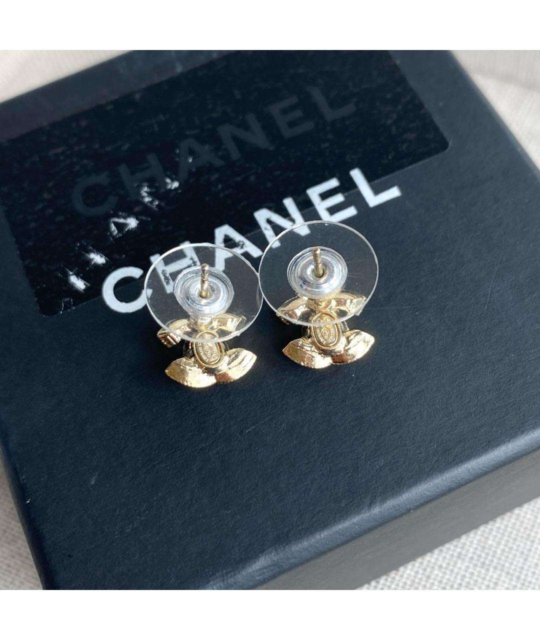 CHANEL Золотые серьги, фото 2