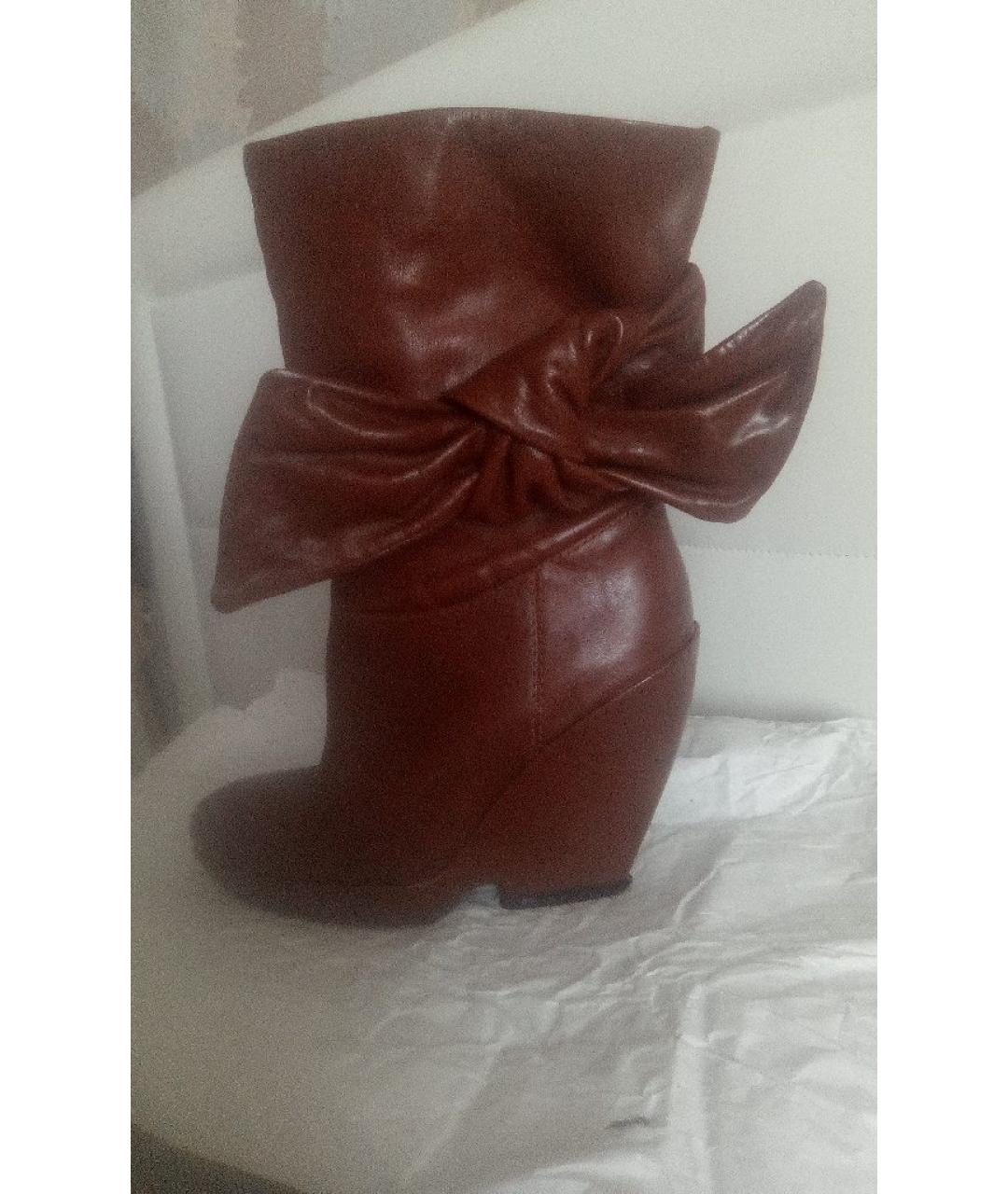 MARC BY MARC JACOBS Коричневые кожаные ботильоны, фото 8