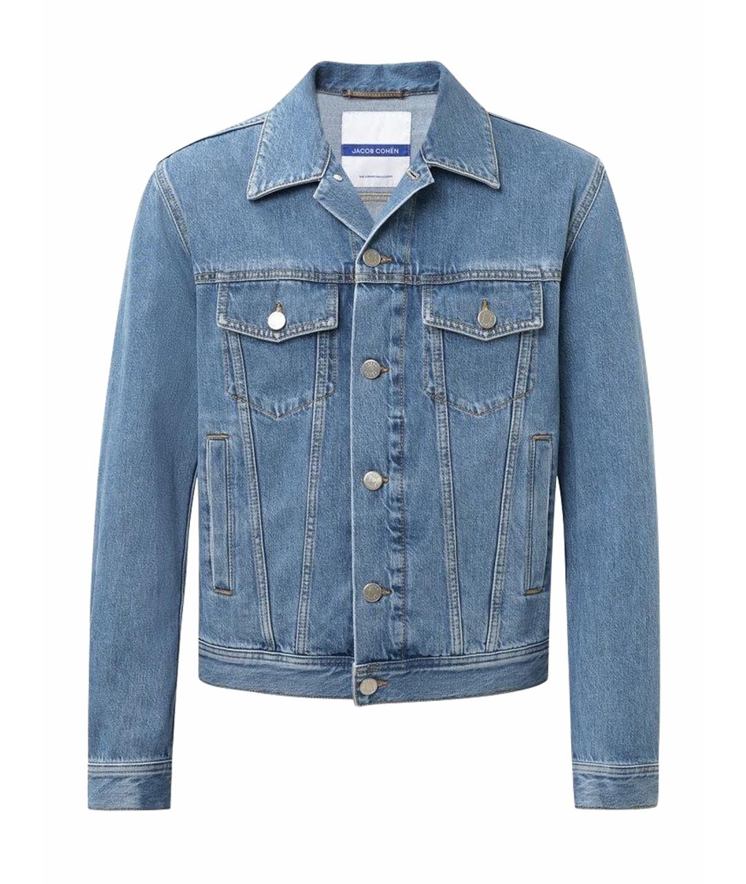 JACOB COHEN Голубая деним куртка, фото 1