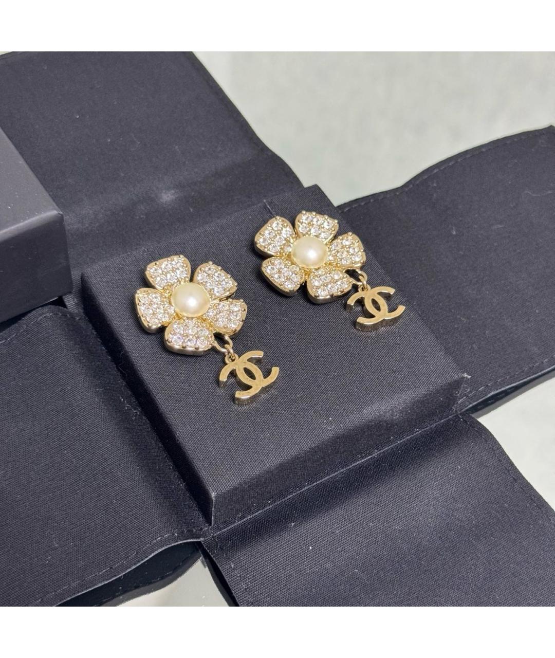 CHANEL Золотые серьги, фото 3