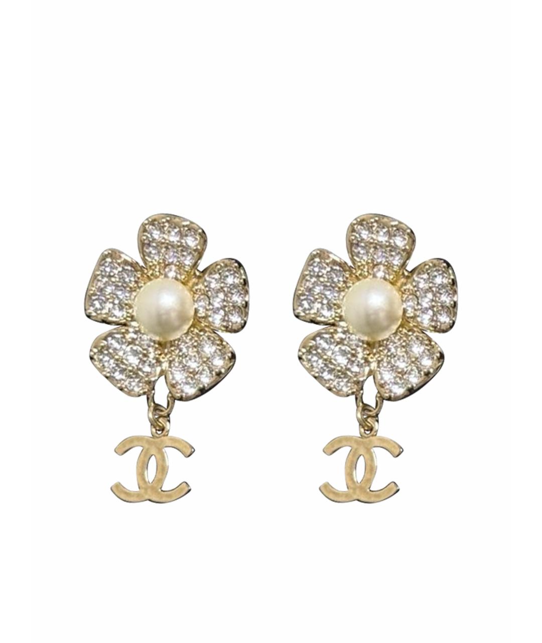 CHANEL Золотые серьги, фото 1