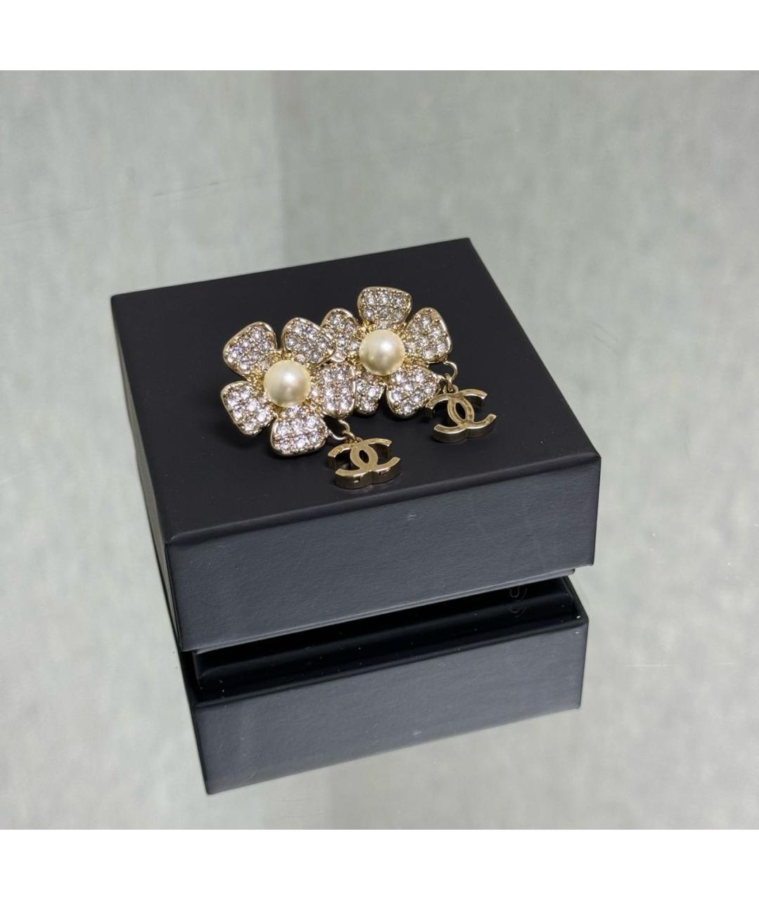 CHANEL Золотые серьги, фото 4