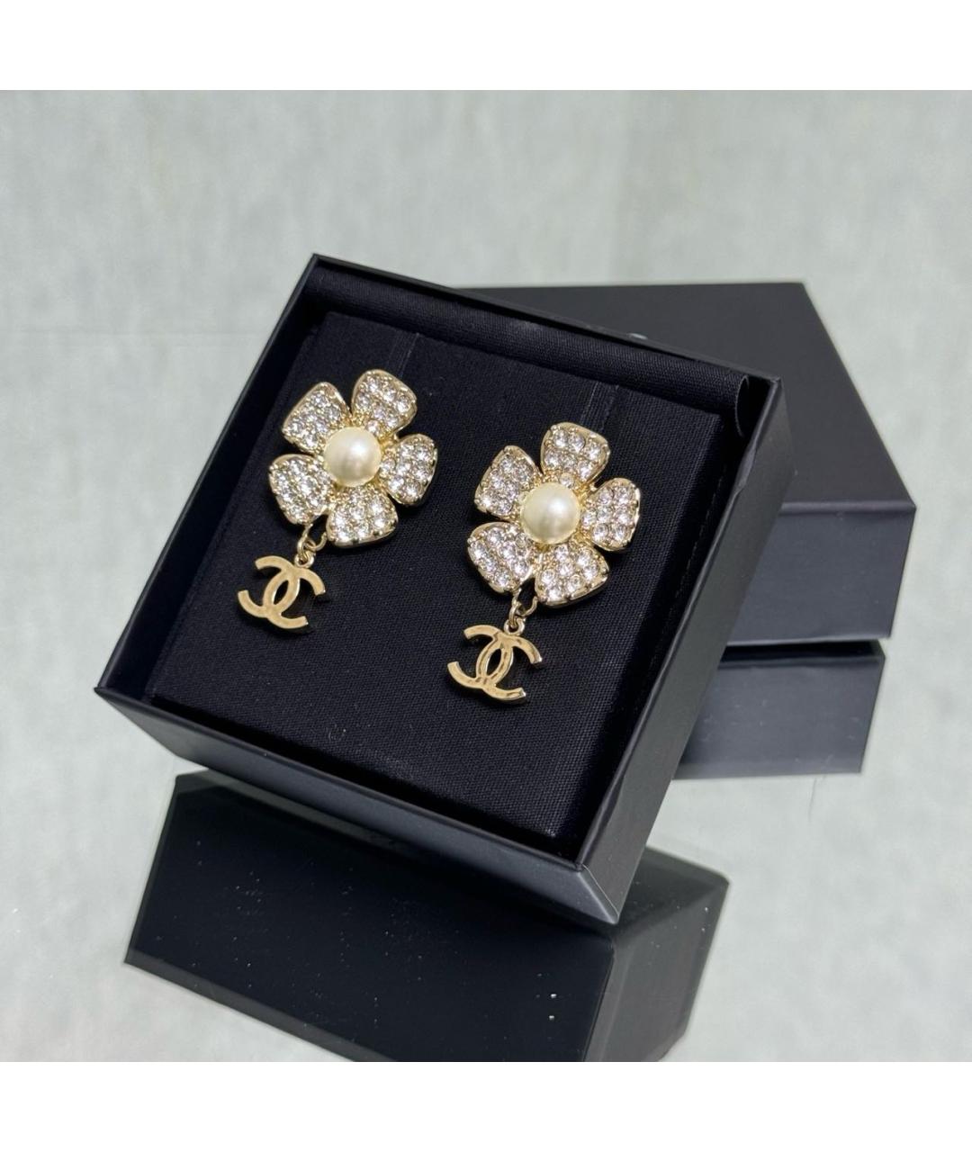 CHANEL Золотые серьги, фото 5