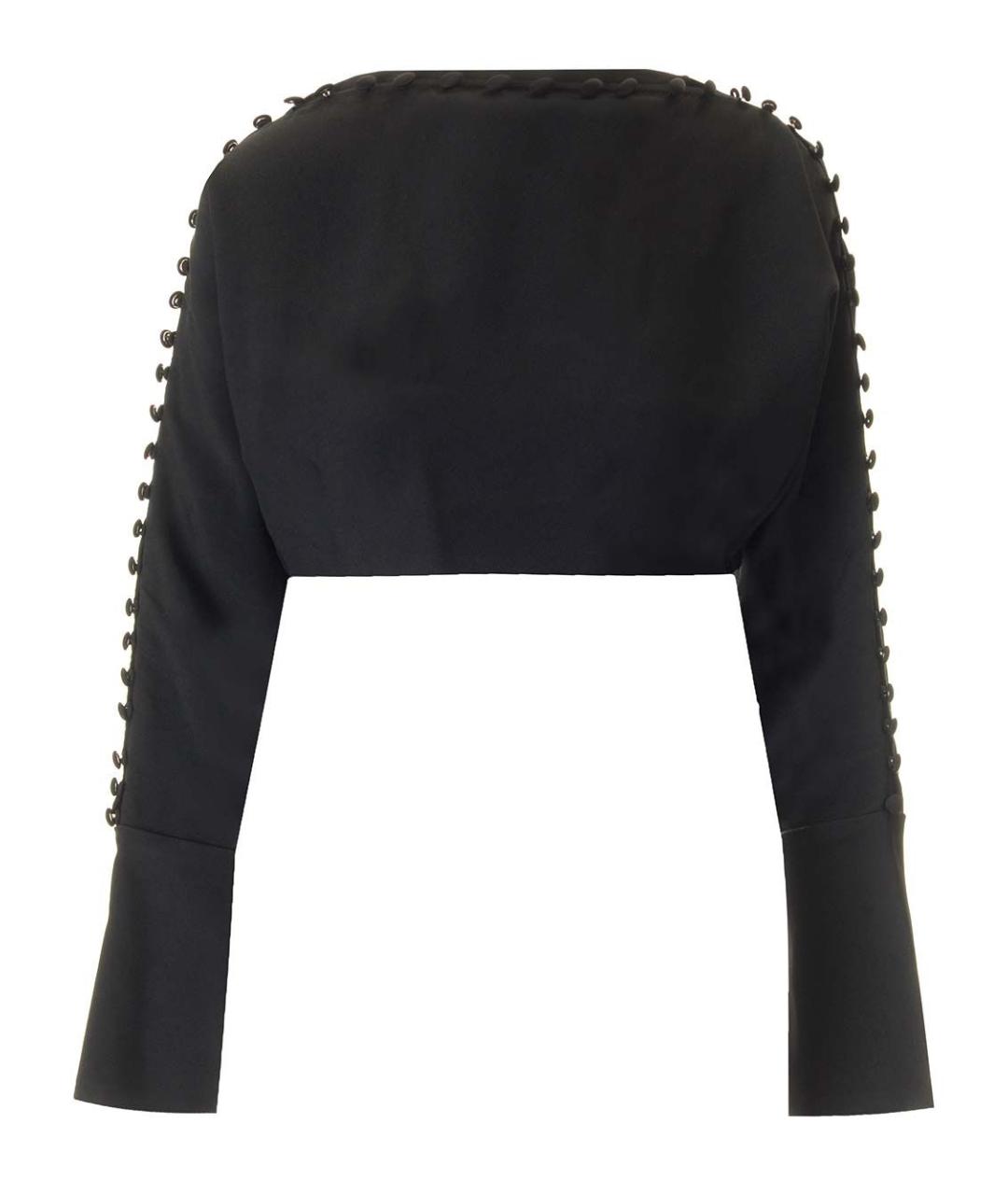 TALLER MARMO Черная ацетатная блузы, фото 1