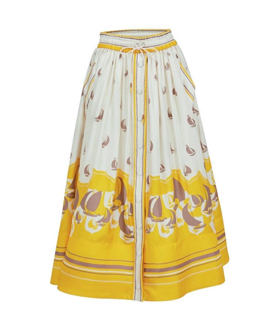 ZIMMERMANN Мульти шелковая юбка макси, фото 1