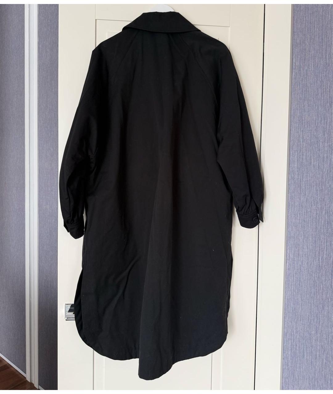 CLOSED Черный хлопковый тренч/плащ, фото 2