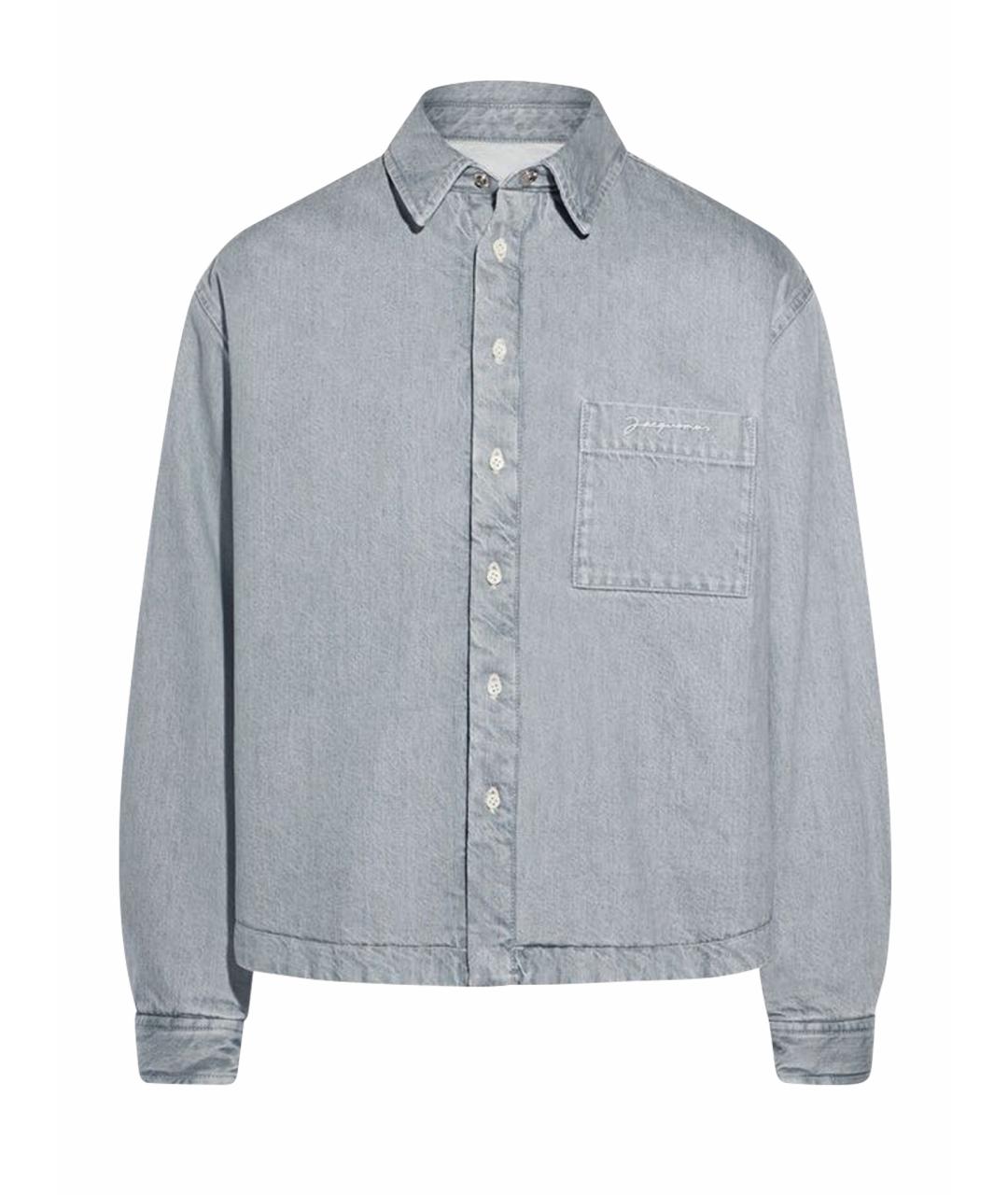 JACQUEMUS Голубая кэжуал рубашка, фото 1