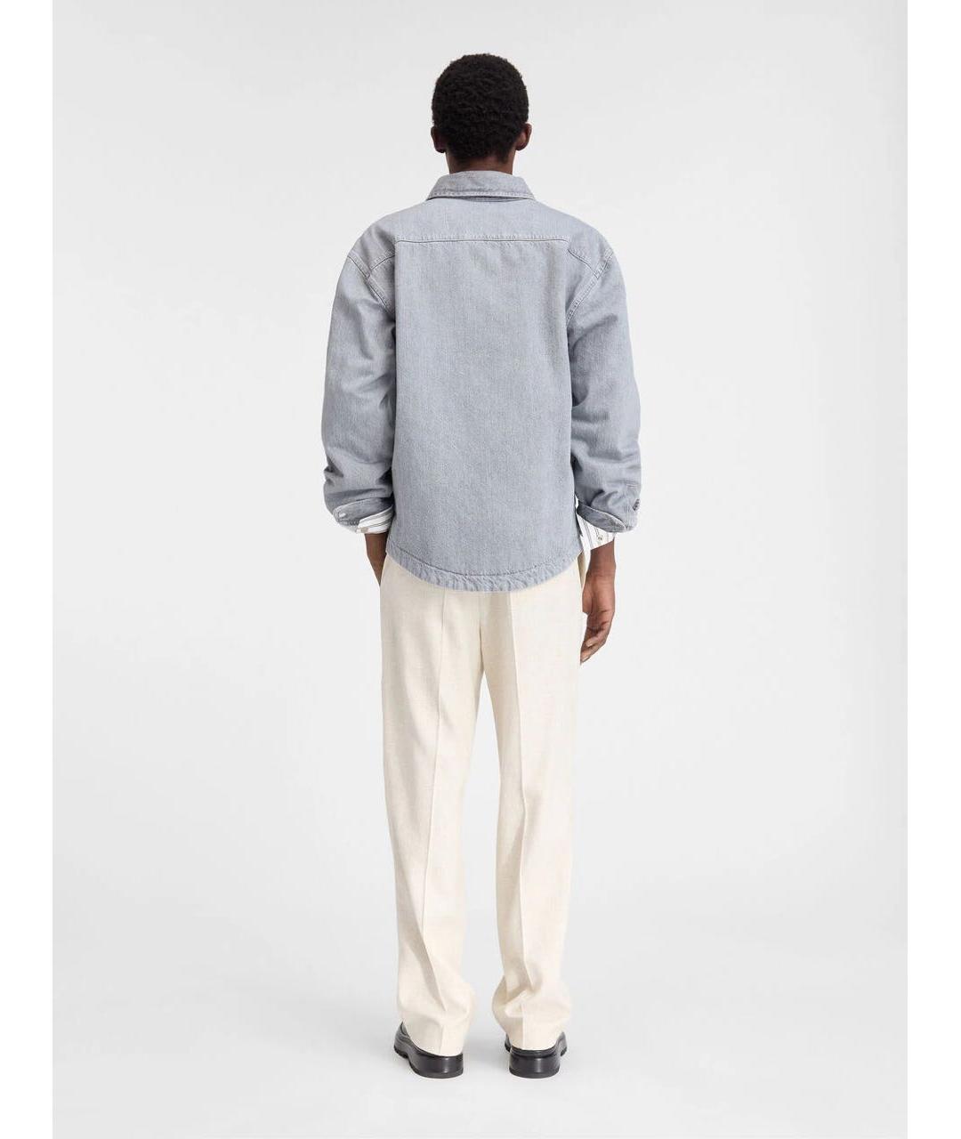 JACQUEMUS Голубая кэжуал рубашка, фото 2