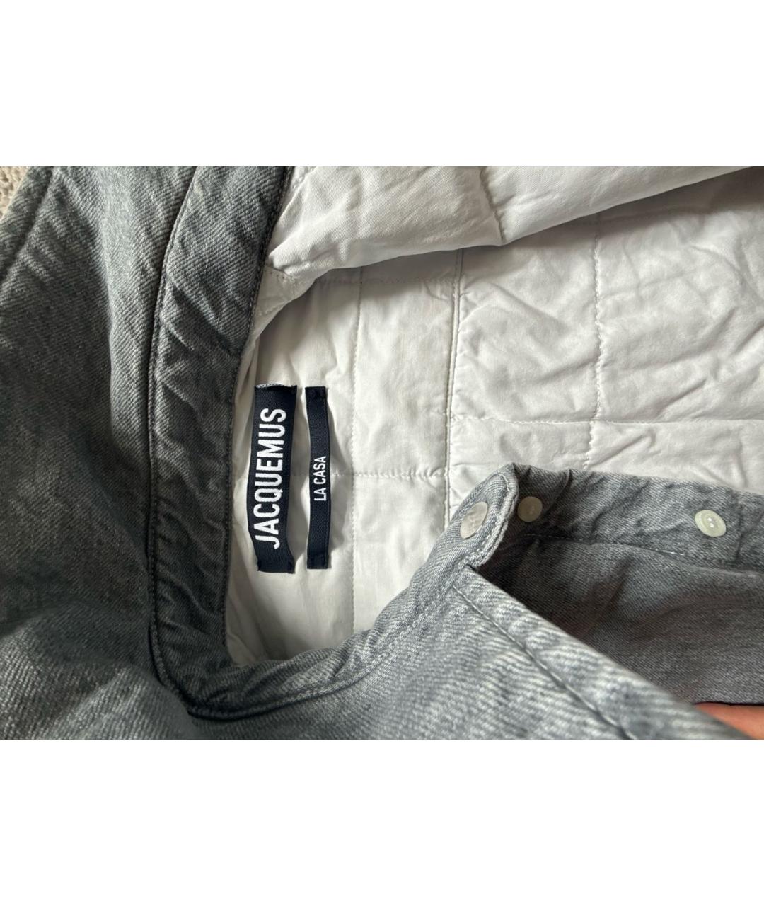 JACQUEMUS Голубая кэжуал рубашка, фото 6